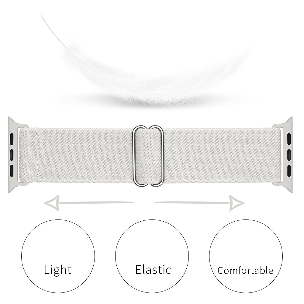 Adjustable Woven Polyester Watchband Wrist Strap Replacement for Apple Watch Series 9 8 7 6 SE (2023) SE(2022) 40mm 3 2 1 38mm Adjustable Woven Polyester Watchband Wrist Strap Replacement for Apple Watch Series 9 8 7 6 SE (2023) SE(2022) 40mm 3 2 1 38mm